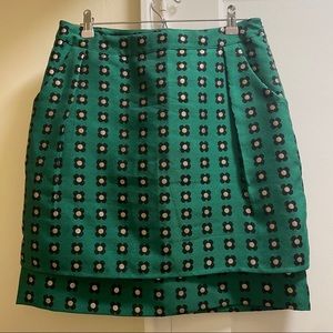 Anthropologie HD in Paris flower print skirt
